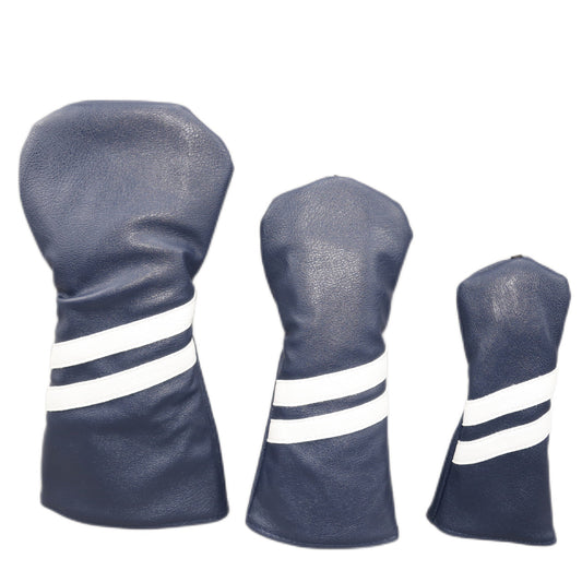 HKM-142419 Wood Rod Head Cover with Two Oblique Strips - Available in Multiple Colors and Quick Delivery