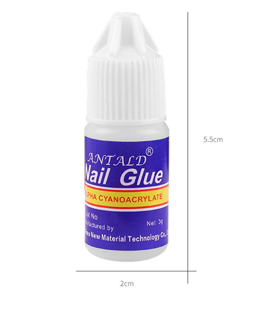 HKM-359571 Nail Glue for Jewelry Adhesion – 3g Organic Solution with Brush Applicator