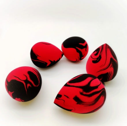 HKM-651923 Marbled Cosmetic Cotton Eggs for All Skin Types - Large and Mini Sizes Available