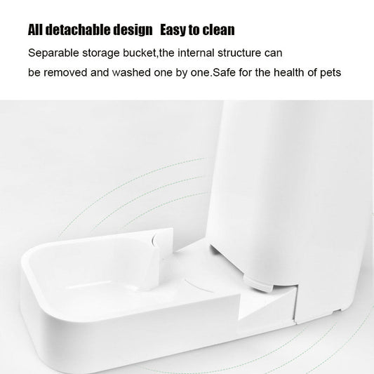HKM-468755 Detachable Large-Capacity Pet Water and Food Feeder with Opaque Design