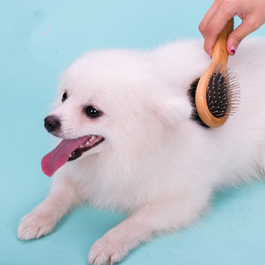 HKM-196307 Double-Sided Stainless Steel Pet Brush for Dogs - Available in Sizes S, M, and L