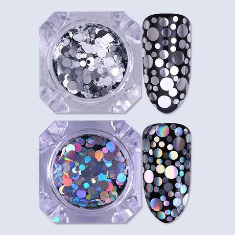 HKM-890771 Holographic Chunky Glitter Sequins for Nail Art - 1g