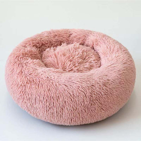 HKM-327315 Plush Round Pet Kennel - Soft Animal Nest for Dogs and Cats (Various Sizes Available)