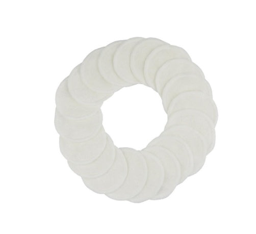 HKM-655571 Bamboo Cotton Remover Pads - Double Velvet, 8cm Regular Size