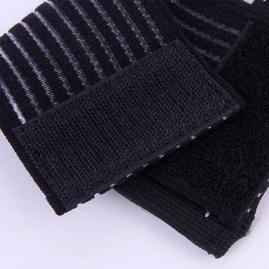 HKM-607635 Black Knitted Compression Palm for Sports and Activities, Made of 70% Nylon and 30% Spandex, One Size Fits Most