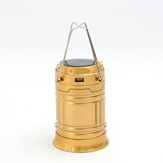 HKM-251923 Solar-Powered 6LED Camping Lantern - Multi-Function Portable Light for Outdoor Use