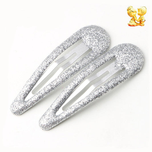 HKM-195987 Korean Sequined Hairpin Headdress for Women - Colorful Dripping Clip 4.8CM