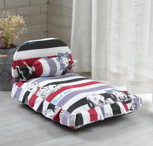 HKM-806483 Cozy Detachable Pet Nest for Small Dogs and Cats, Winter Comfort Bed in Multiple Sizes