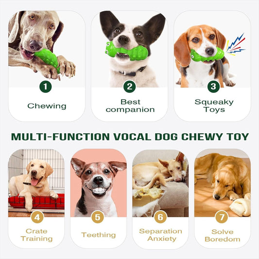 HKM-313171 Interactive TPR Squeaky Dog Chew Toy for Medium to Large Dogs - Bite Resistant Bug Design, Perfect for Indoor and Outdoor Play