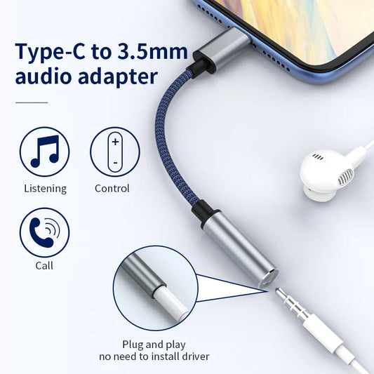 KTX-964627 USB-C to 3.5mm Headphone Jack Adapter for Samsung S20 and Note 10 Audio Connection