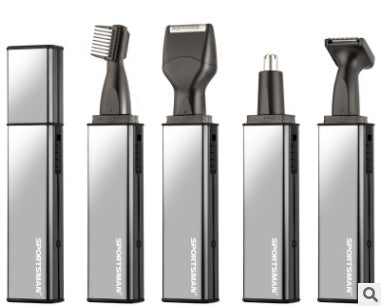 HKM-560211 4-in-1 Rechargeable Nose Hair Trimmer for Men with Eyebrow & Sideburn Hair Cutter