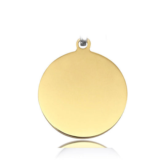 HKM-408211 Personalized Stainless Steel Anti-Lost Pet ID Tag - Durable, Custom Engravable Designs in Various Shapes