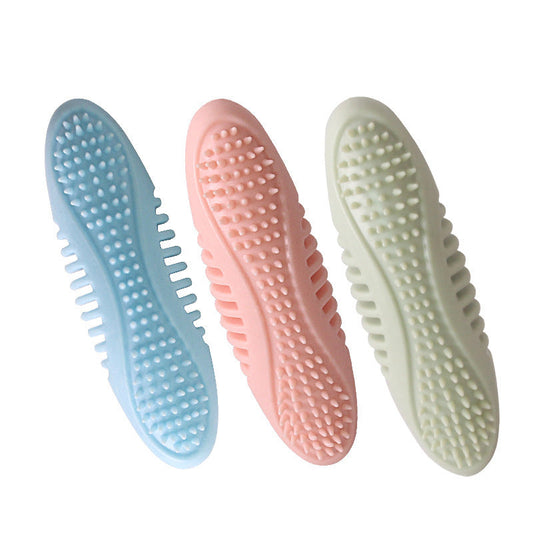 HKM-537939 Durable TPR Dog Chewing Toy - Molar Teeth Care in Blue, Pink, and Green, 12CM Length