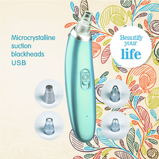 HKM-491731 USB Rechargeable Microcrystalline Blackhead Removal Instrument with ABS Body and PP Suction Head