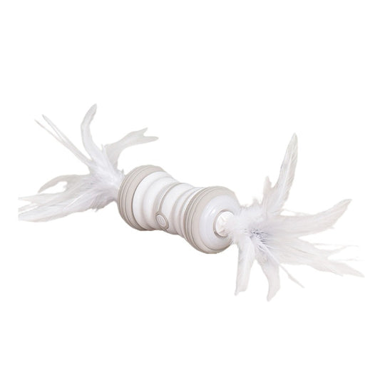 HKM-051859 Automatic Smart Electric Cat Ball with Real Animal Feathers - Multi-Color Toy for Cats
