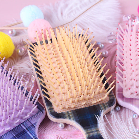 HKM-780051 Air Cushion Plastic Comb for Scalp Massage and Hair Smoothing - Various Colors Available
