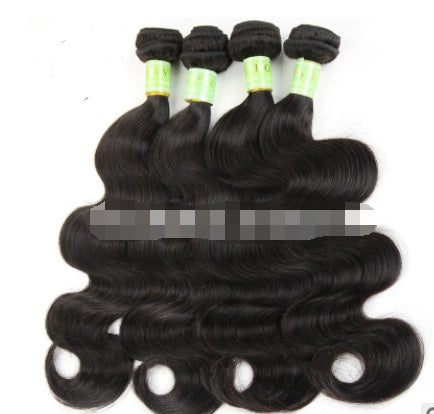 HKM-403795 Natural Body Wave Human Hair Wig for Ladies - Medium to Long Length, Hand-Woven, Dyeable and Ironable