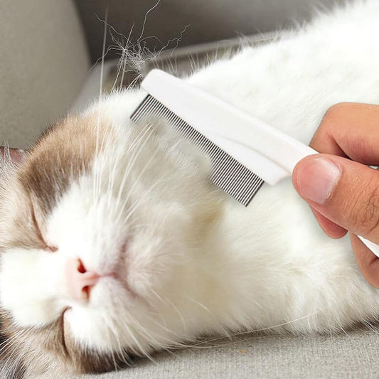 HKM-820051 Multifunctional Pet Grooming Comb for Tear Stain Removal and Tangle Management ¨C Ideal for Small Dogs and Puppies