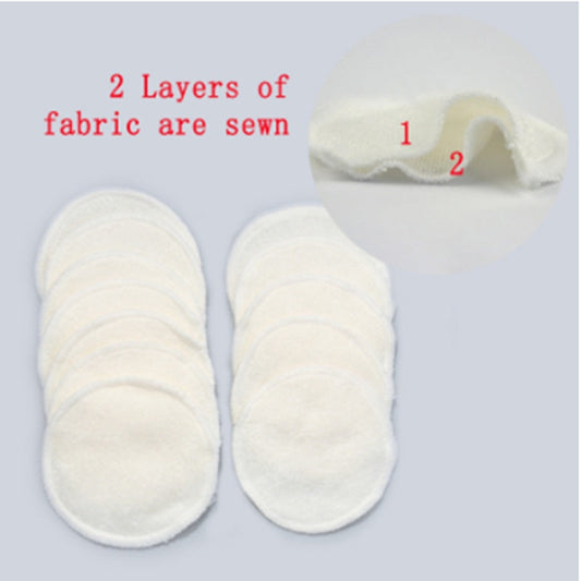 HKM-095699 Eco-Friendly Bamboo Fiber Cleansing Cotton Pads - Reusable & Soft for Gentle Skin Care