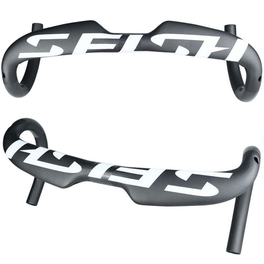 HKM-751507 Carbon Fiber Road Bike Bent Handlebar - 380/400/420/440mm Options for Enhanced Performance