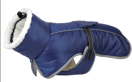 HKM-354707 Thick Warm Waterproof Cotton Coat for Dogs - Autumn and Winter Pet Clothing