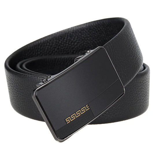 HKM-570067 Men's First Layer Cowhide Automatic Buckle Belt - Personalised Style