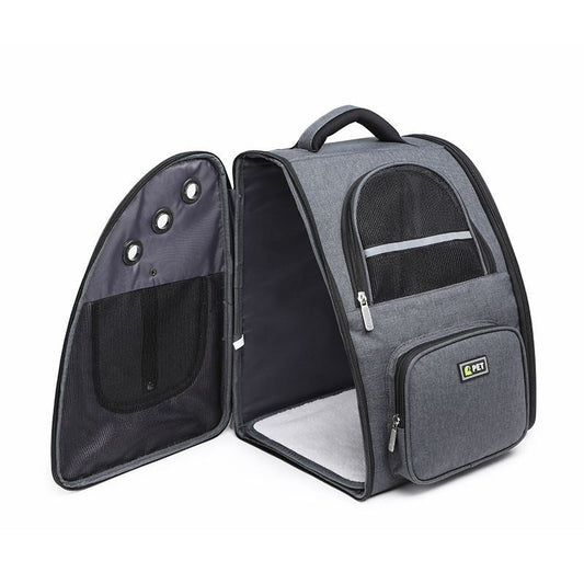 HKM-087571 Pet Travel Backpack with Ventilated Design and Adjustable Straps