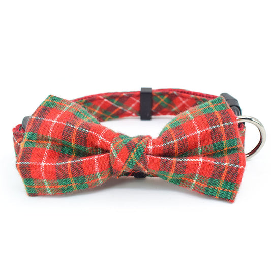 HKM-554259 British Style Bow Collar in Multiple Color Options and Sizes