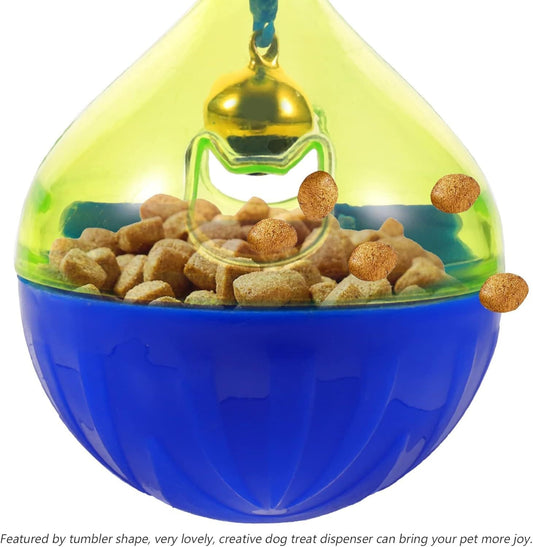 HKM-221459 Interactive Treat Dispenser for Dogs and Cats - Puzzle Feeder Tumbler Toy for Active Eating and Playtime
