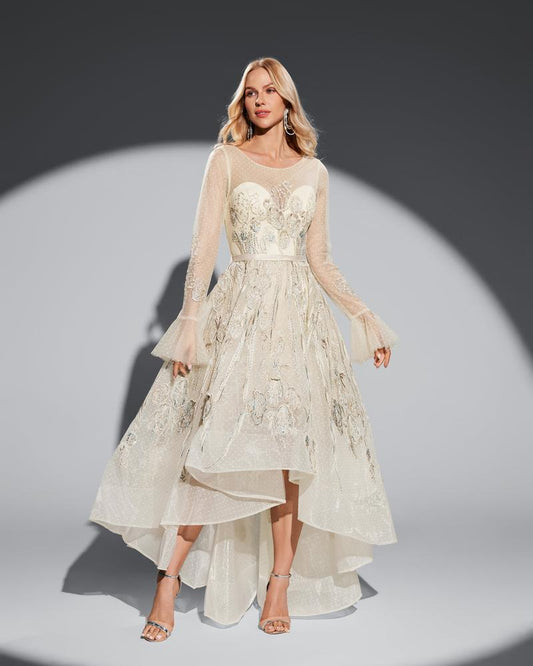 HKM-791379 Elegant Yellow Evening Dress - EZ25050 Style for Special Occasions