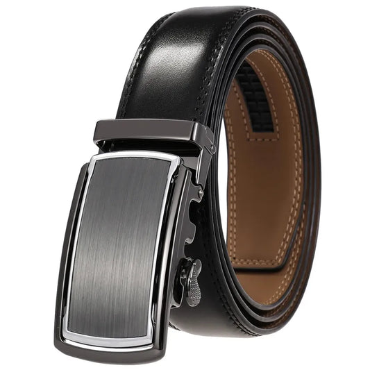 HKM-677587 Genuine Leather Automatic Men's Belt with Custom Logo - Model LY36-22059-1