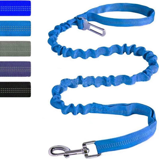 HKM-579283 Reflective Polyester Dog Rope Leash - Free Size Adjustable 2.5X110-170CM in Multiple Colors