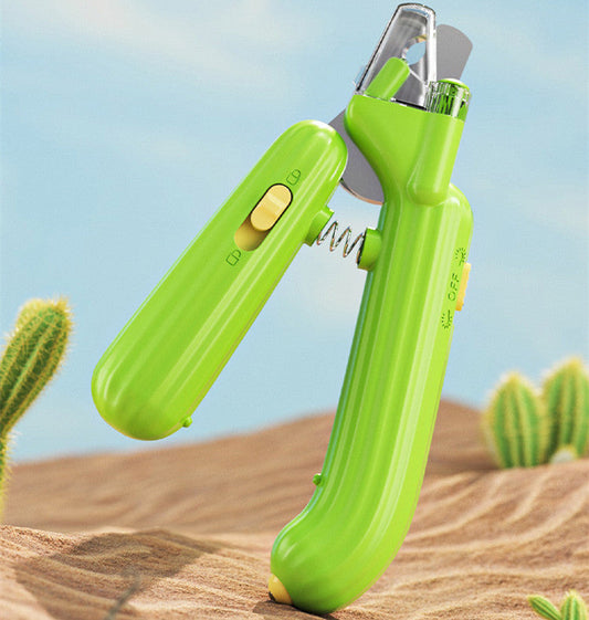HKM-1068861 LED Multifunctional Pet Nail Clipper with Safety Features for Dogs and Cats