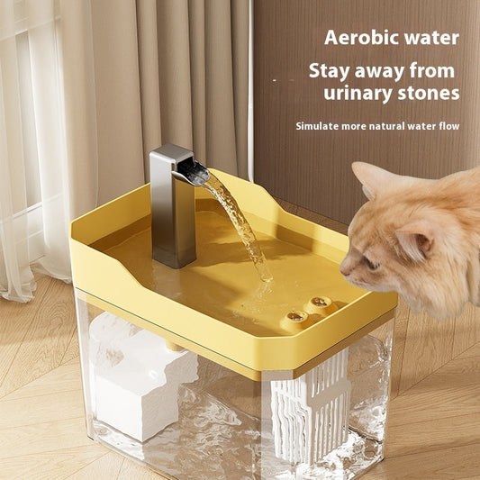 HKM-1678013 Pet Automatic Water Dispenser with Circulating Filter - 1.5L Capacity, Quiet Operation, Multiple Filter Options