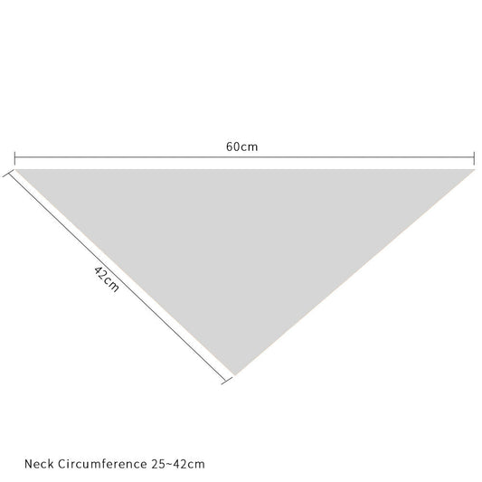 HKM-2948541 Triangle Scarf for Dogs - Pregnancy Notice Pattern Cotton with Adjustable Neck Sizes