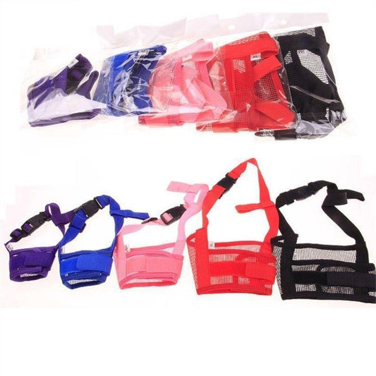 HKM-5875901 Adjustable Dog Muzzle for Safety and Comfort - Suitable for Biting, Barking, and Chewing