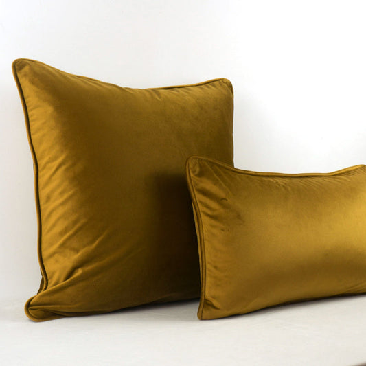 KTX-000083 Solid Color Plush Velvet Throw Pillow Cover – Multiple Sizes Available