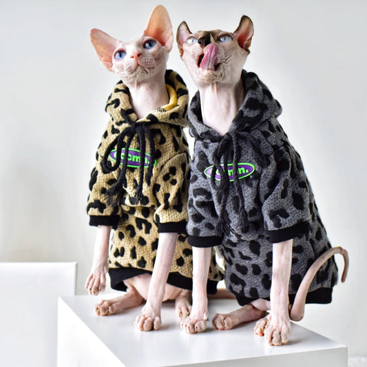 KTX-000211 Lightweight Cotton Camouflage Sweater for Hairless Cats - Available in Multiple Sizes and Colors