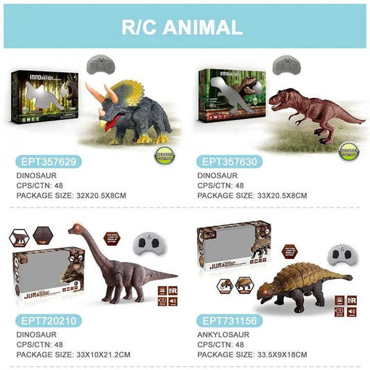 Remote Control Infrared Dinosaur Toy for Kids - Electric RC Animal with Realistic Movement