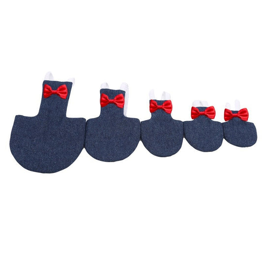 HKM-008787 Parrot Diapers in Large and Medium Sizes: Denim, Black and White Plaid, and Rose Red Options