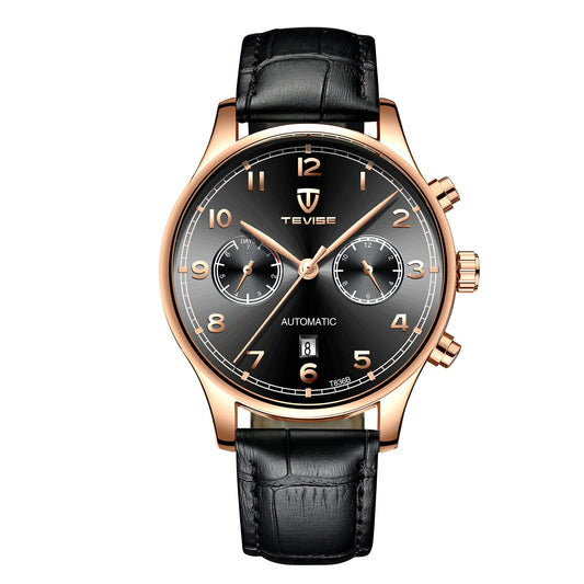 HKM-009363 Automatic Mechanical Men's Casual Watch - Waterproof, 42mm Dial, Multiple Colors Available
