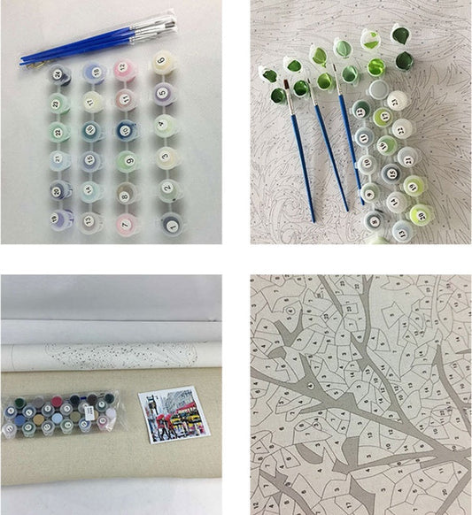 KTX-012307 Indian-Inspired Paint by Numbers Kit - 40x50 cm