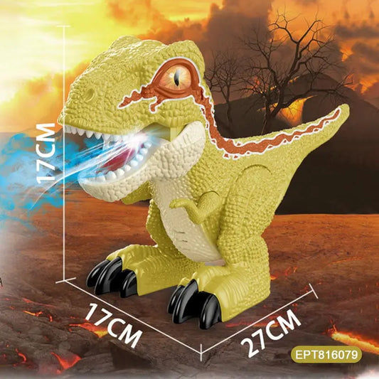HKM-015251 Dinosaur Sound and Light Mist Spray Assembly Toy for Kids, Ages 2-7, Assorted Colors