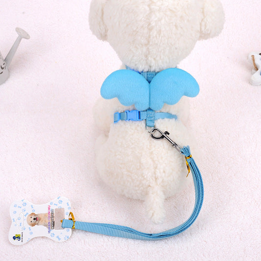 HKM-017747 Pet Walking Lead Rope with Angel Wings Design in Multiple Colors