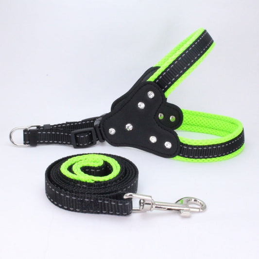 HKM-019411 Adjustable Triangle Chest Strap for Dogs and Cats, Nylon Material, Multiple Sizes Available