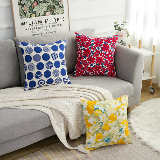 HKM-024467 Duplex Printed Pillow Cover in Modern Style, Multiple Colors Available, 60x60CM & 45x45CM