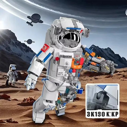 HKM-028755 Aerospace Building Block Set for Kids - Creative Space-Themed Model Toy with 50 Pieces