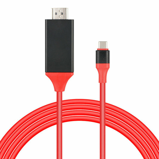HKM-030803 Type-C to HDMI Video Converter Cable, 1.8m Copper Core, Single Head Design