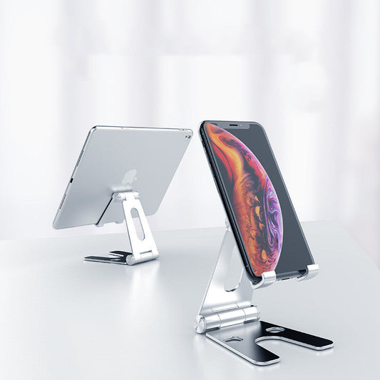 HKM-035091 Aluminum Alloy Double Folding Mobile Phone and Tablet Stand