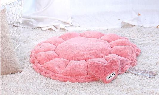 HKM-038611 Cozy Enclosed Winter Warm Pet Nest in Princess Petal Color - Hand Washable, Available in Sizes S & M